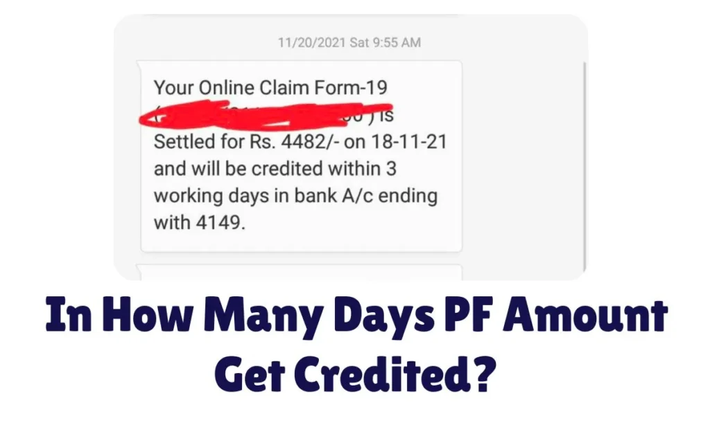 In How Many Days PF Amount Get Credited?
