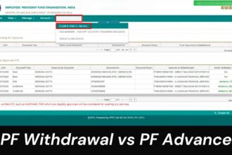 PF Withdrawal vs PF Advance